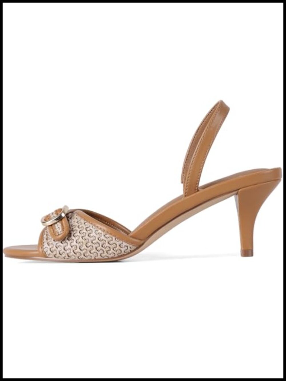 Women's Slingback Kitten Heels Ankle Strap Dress Sandals Open Toe
